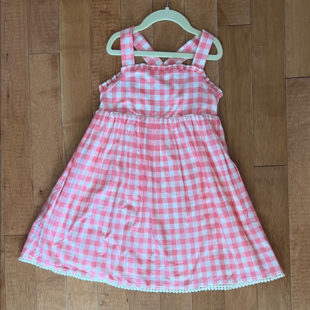 Sigrid Olsen Pink and White Gingham Sundress for Girls